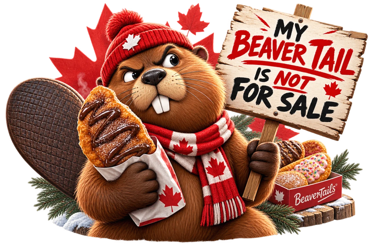 My Beaver Tail Is Not for Sale artwork